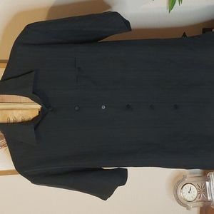Mens Blk textured shirt